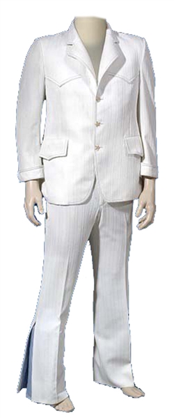 Elvis Presley 1969 Owned and Worn Two-Piece White Dinner Suit